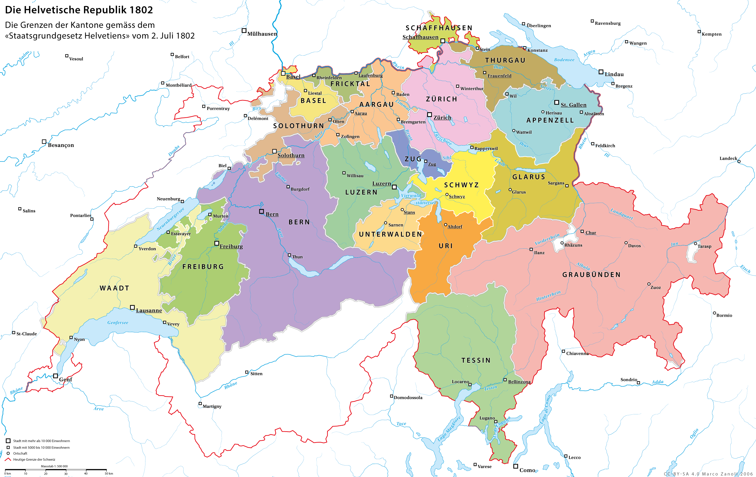 Od Republiki Helweckiej do kongresu wiedeńskiego (1798–1815)