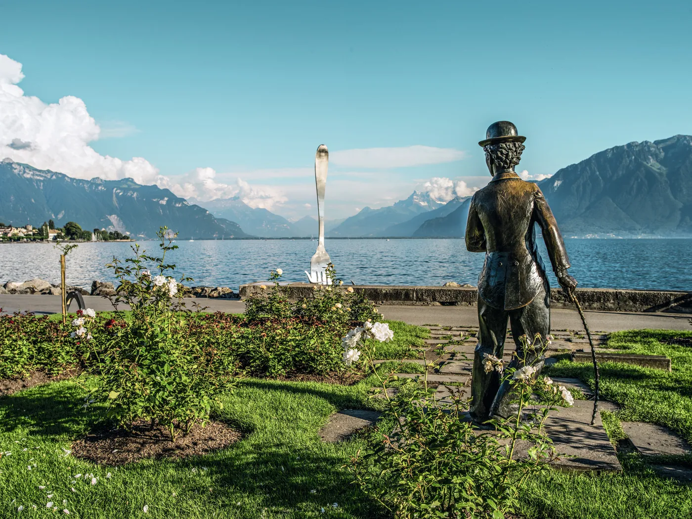Pomnik Charliego Chaplina w Vevey