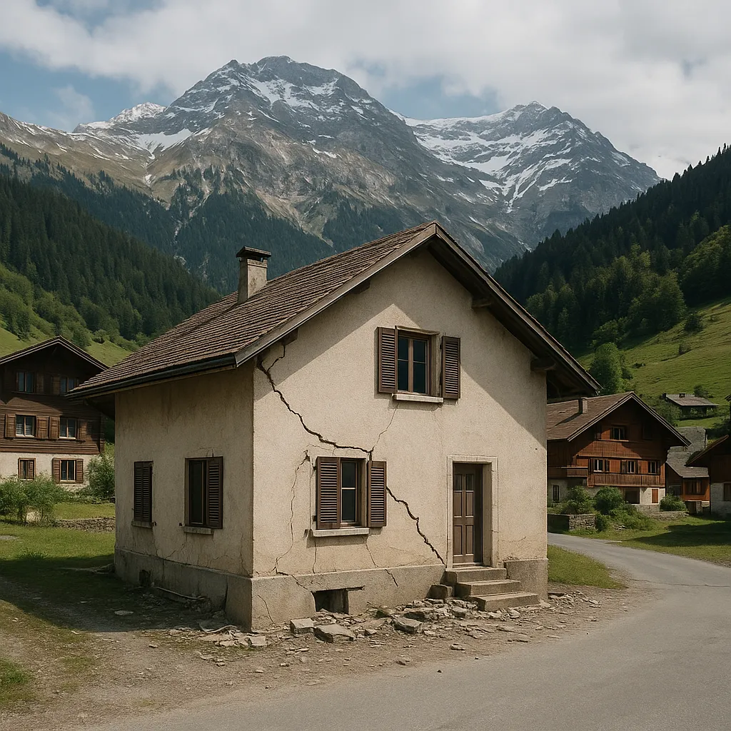 Trzęsienie koło Les Diablerets może uszkodzić słabsze budynki